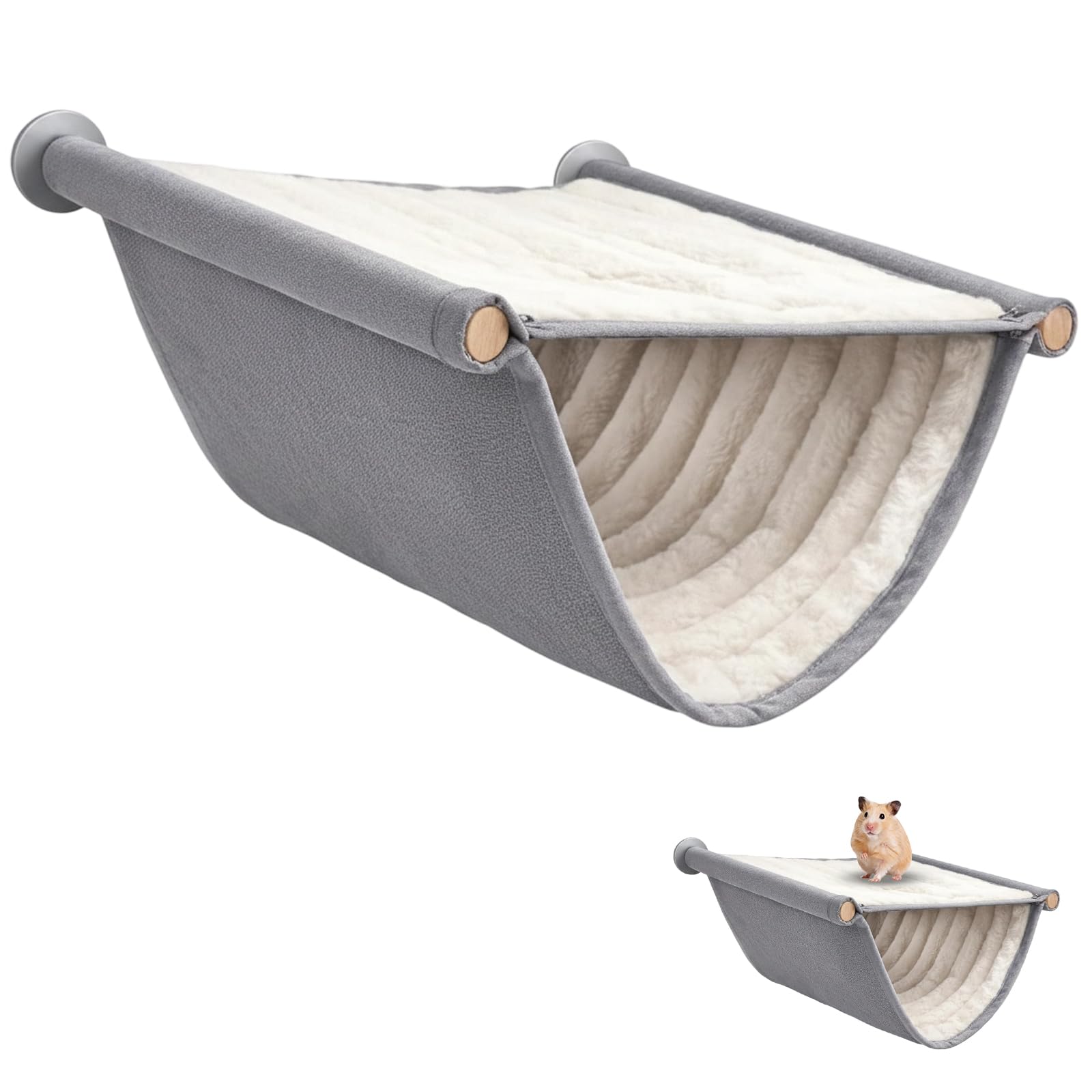 Guinea Pig House, Hamster, Hamster House Soft Bedding for Small Pets, Warm & Cozy, Fits Guinea Pig Cage & Hamster Cage, Portable Travel Use - Soft Hideout-image-26