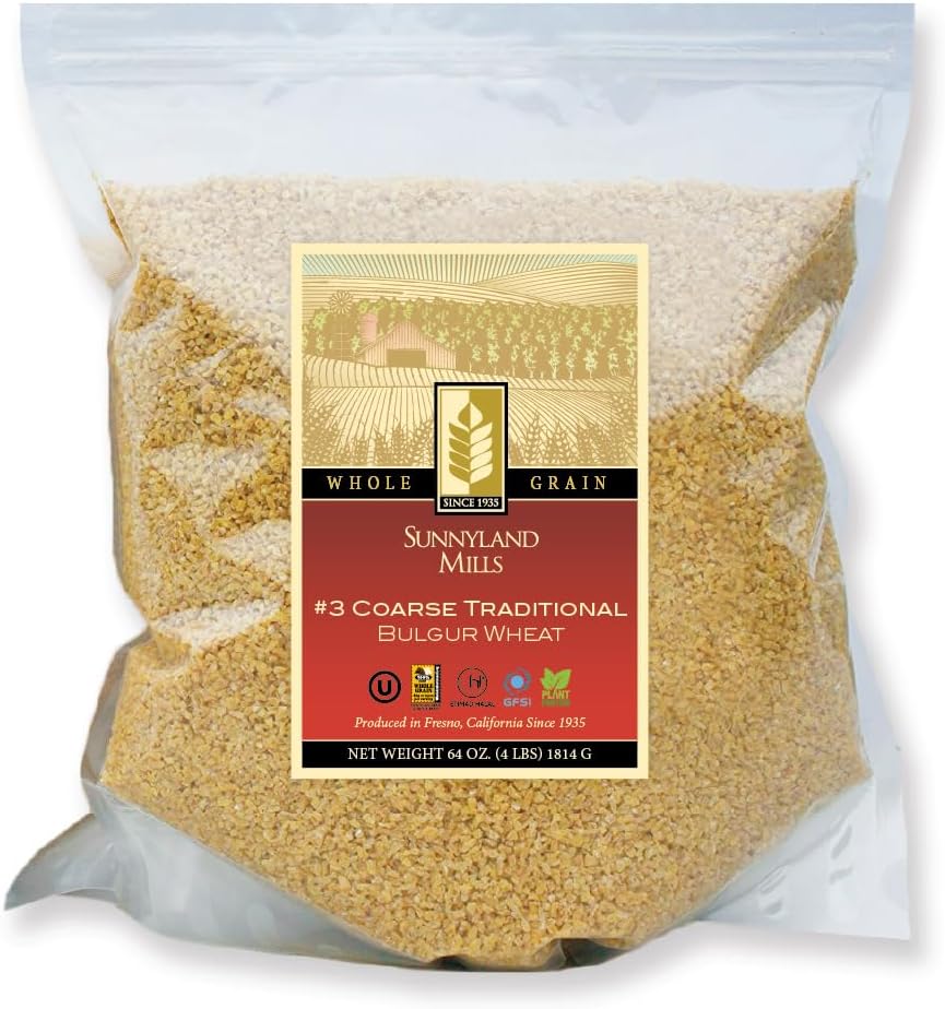 #3 Coarse Traditional Bulgur Wheat, 4lbs (2 pack)