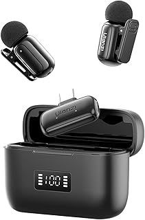 ULANZI A200 Mini Mic Wireless Lavalier Lapel Microphone for iPhone 17/16/15 Type-C, 48kHz/24-bit, Plug & Play, Smart Noise... Price In India