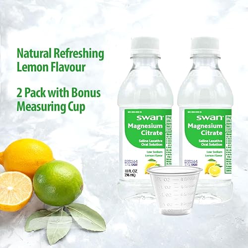 Miniatura 2 de Dimes Solución oral de citrato de magnesio de cisne, alivio de acción rápida para estreñimiento ocasional y movimientos intestinales irregulares,