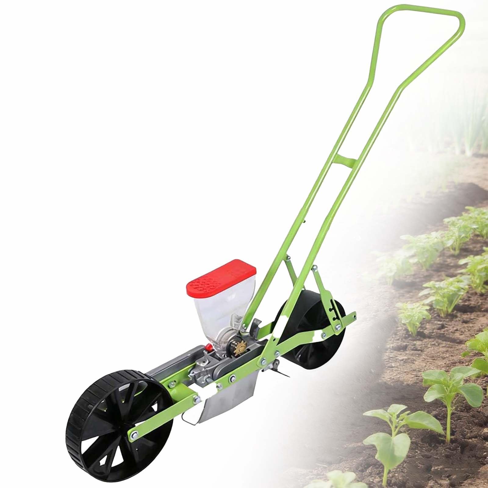 Seminatrice di Precisione per Piccoli Giardini - per Canapa, Prezzemolo, Cavolo, Ravanello E Altro - Seminatrice A File E Spandiconcime Efficiente, profondità 0-5 Cm (0-2 Pollici)(1-Row)