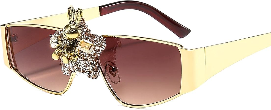 Moda Occhiali da Sole alla Moda Occhiali da Sole Punk in Metallo da Donna Occhiali  da Sole Cat Eye Occhiali da Sole Vintage di Lusso da Uomo Uv400 Goldtea :  Amazon.it: Abbigliamento
