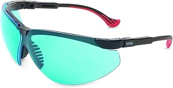 Honeywell Uvex Genesis XC Safety Glasses, Black Frame with SCT-Blue Lens & HydroShield Anti-Fog Coating S3312HS