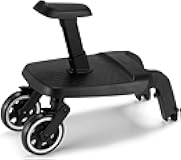 AER+ Footboard - Accessory for Baby Stroller - Stroll with Two Children - Easy to Store - Spacious & Stable - Foldable & Practical - Smart Design - Black