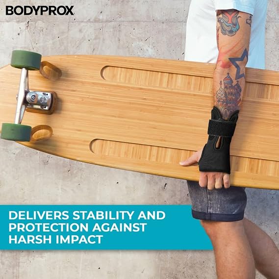 BODYPROX Wrist Guards (1 Pair) for Snowboarding, Skateboarding and Inline Skating, Sports Protection Wrist Guard