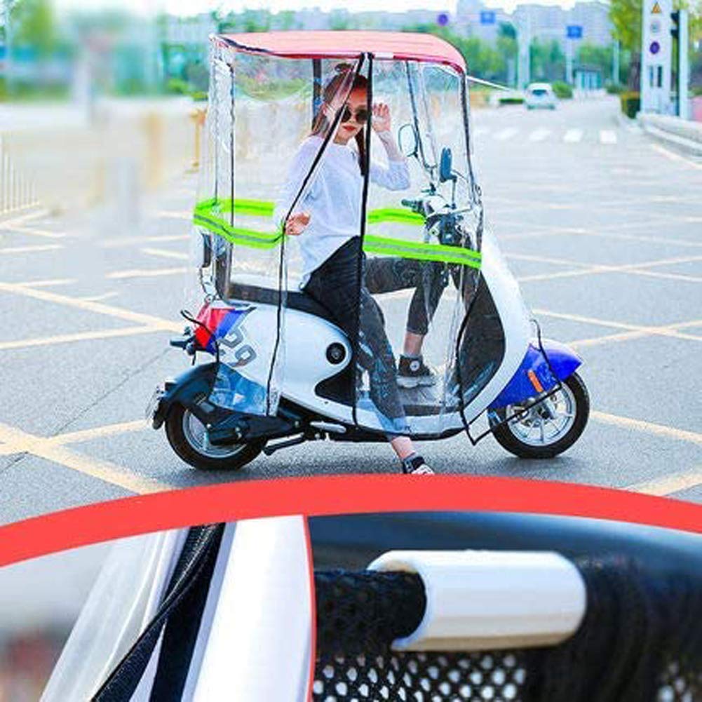Universal-Regendach für Elektromobil, vollständig geschlossener transparenter Vorhang, Fahrrad-Sonnenschutz, Regenschutz