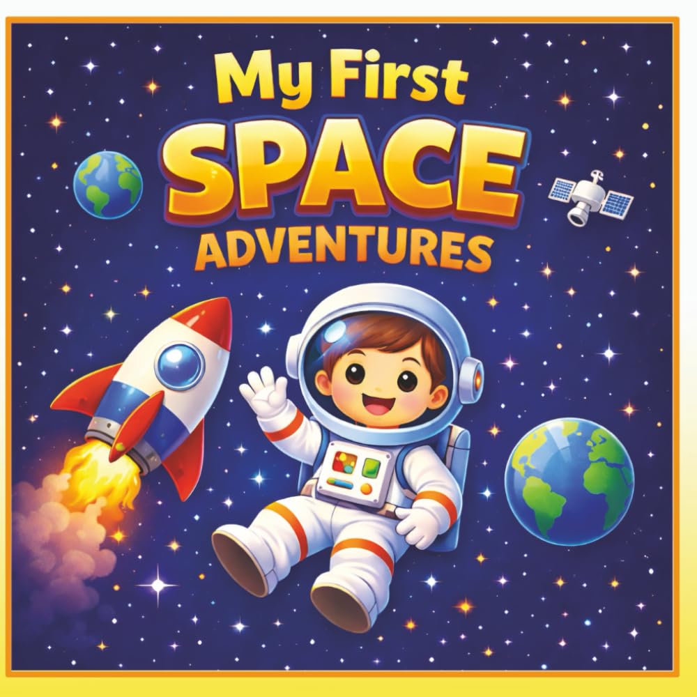 My First Space Adventures: A Fun Picture Book for Kids Ages 3–7 | Learn About the Sun, Moon, Planets, Stars, Rockets & More