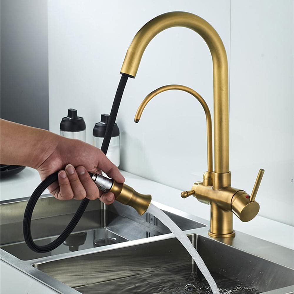 Robinet mélangeur 3 en 1 eau filtrée chaude et froide pour une cuisine moderne