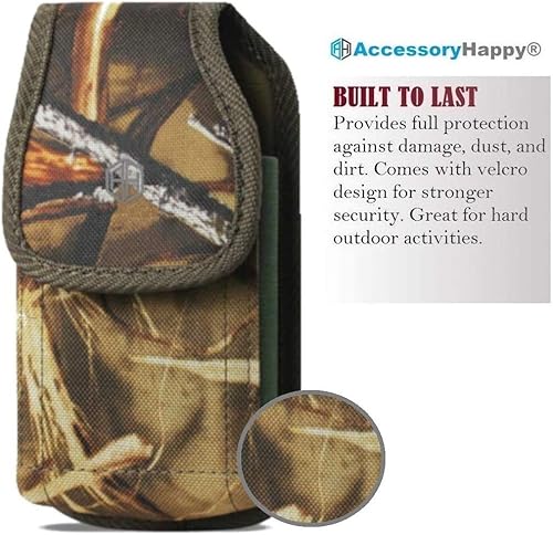 Miniatura 3 de AH Hunting Tree CAMO - Funda de nailon para teléfono con lazo para cinturón, para Android Moto iPhone 11 Pro Max XS Max iPhone 8 Plus, 6S+ 6 Plus,