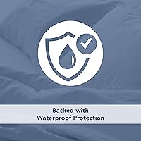 Vista 5 de Serta Cool Air Waterproof Mattress Protector, 54" x 75" Soft and Breathable Mesh Cooling Mattress Topper, 18" Elastic Deep Pocket for Secure Fit