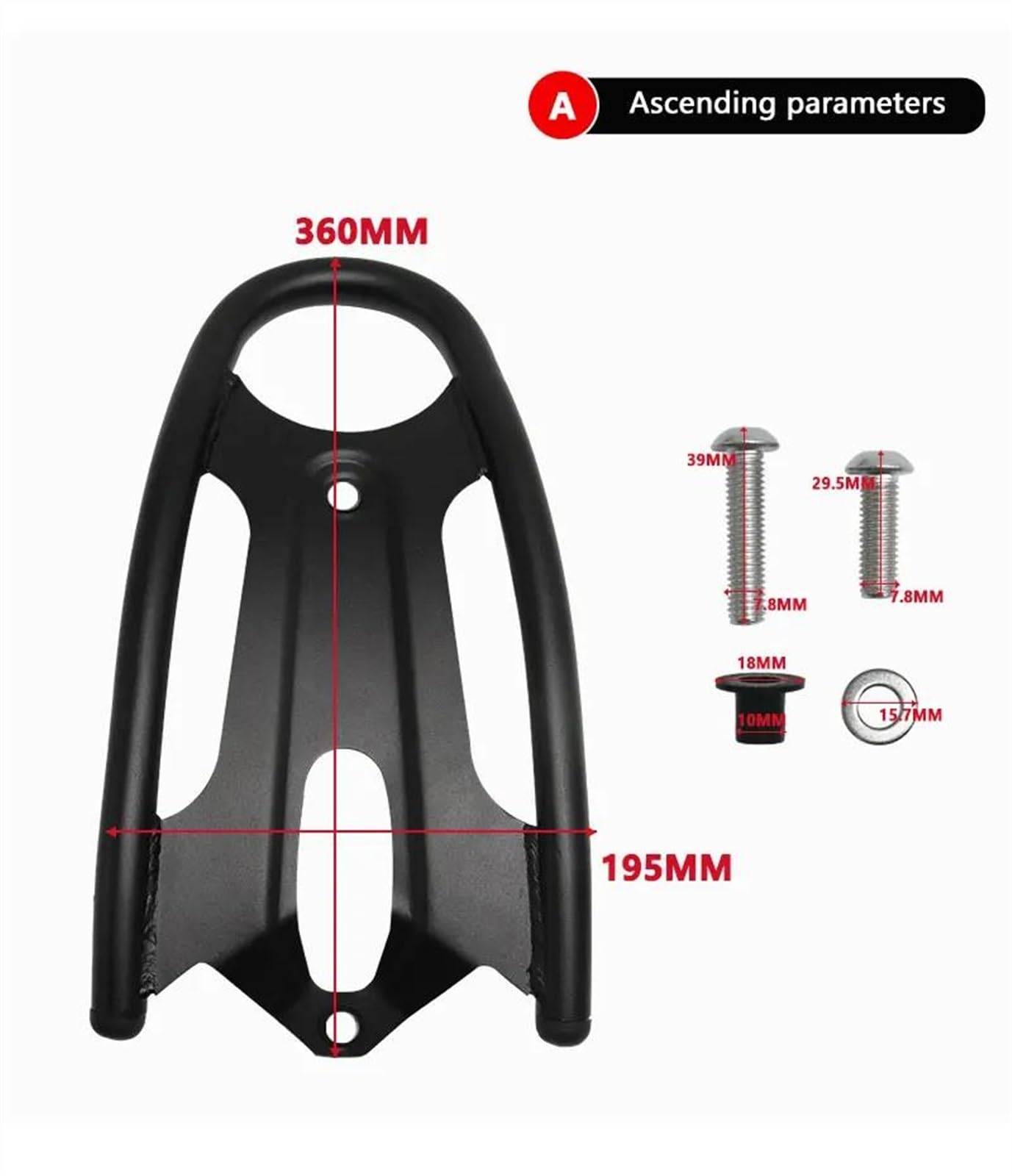 YESKIT Zubehör für Stützrahmen Motorrad Zubehör Rack Hinten Reitstock Regale Beifahrersitz Für Vulcan S 650 Für VN650 Gepäck Halter