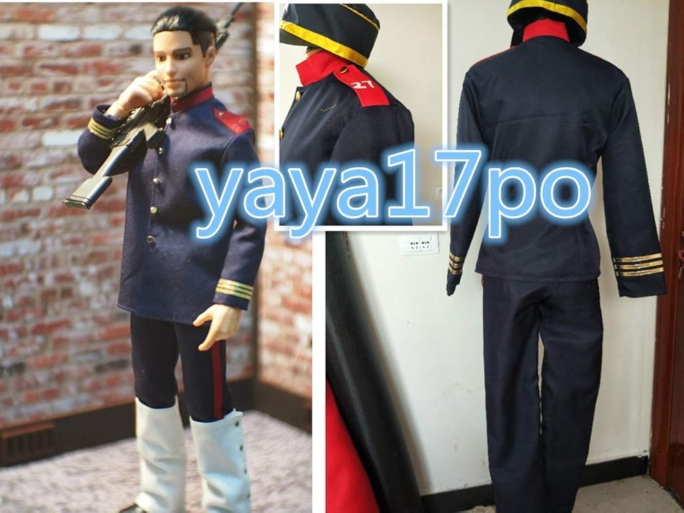 Amazon.co.jp: 実物撮影◇ 紺生地 ゴールデンカムイ 尾形百之助 軍服