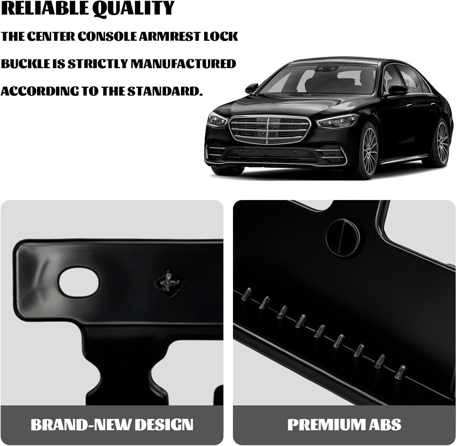 Center Console Lid Latch Armrest Latch Lid Fit for 2007-2014 Chevy Silverado 1500 Accessories, Avalanche Suburban GMC Sierra Yukon Center Console Latch Replacement 20864151 20864153 20864154