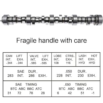 Sloppy Mechanics Stage 2 Camshaft with Oil Pump & Timing Kit | Compatible with Chevrolet LS 4.8 5.3 5.7 6.0 6.2 LS1 LS2 LS7 LQ4 LQ9 | Aggressive Profile | Lopey Idle | Tons of Power