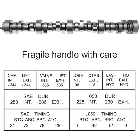 Sloppy Mechanics Stage 2 Camshaft with Oil Pump & Timing Kit | Compatible with Chevrolet LS 4.8 5.3 5.7 6.0 6.2 LS1 LS2 LS7 LQ4 LQ9 | Aggressive Profile | Lopey Idle | Tons of Power