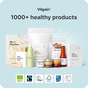 Vilgain Magnesium, Magnesium Bisglycinate for Proper Body Function, Optimally Used, Vegan and No Unwanted Additives, 90 Capsules