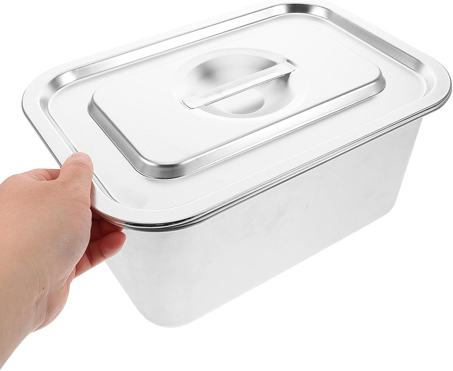 Stainless Steel Compost Bin for Kitchen Countertop, Food Waste Bin with Lid, 32×22cm Kitchen Food Scrap Storage Container for Indoor Composting