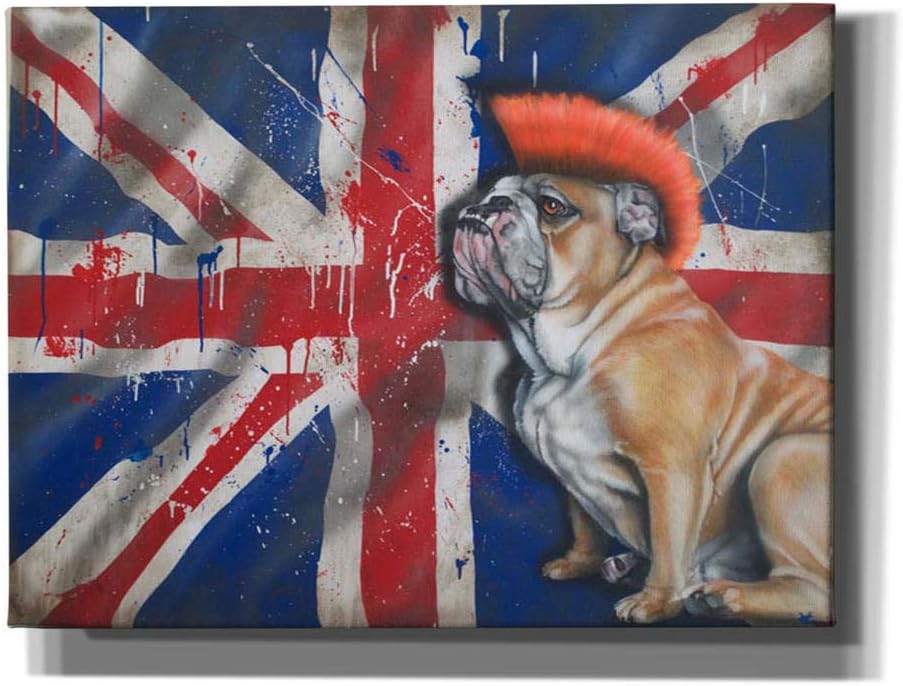 Epic Graffiti Best of British Punk Giclee Canvas Wall Art, Red