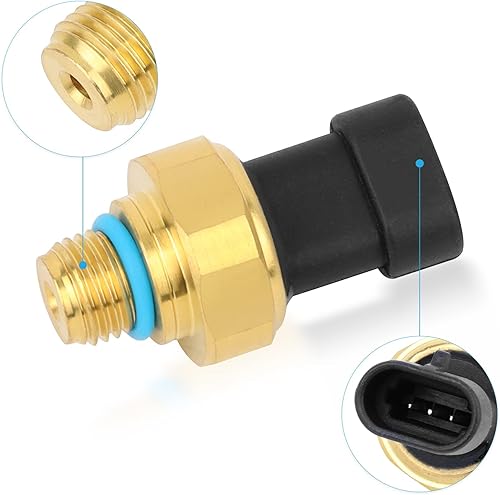 Miniatura 3 de 4921487 9047184 Sensor de presión de aceite, remitente, interruptor para Cummins N14, ISM, L10, M11, N14, punto rojo, Dodge Ram 2500 3500 5.9L.