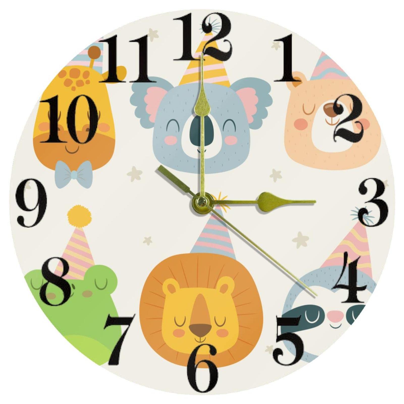 Horloge murale à quartz silencieuse de 25 cm avec mécanisme précis sans tic-tac