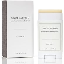 Underarmed Unscented Aluminum-Free Deodorant, Coconut + Essential Oils, Baking Soda, Raw Honey & Mineral Salt | Non-GMO Vegan Formula For Women & Men