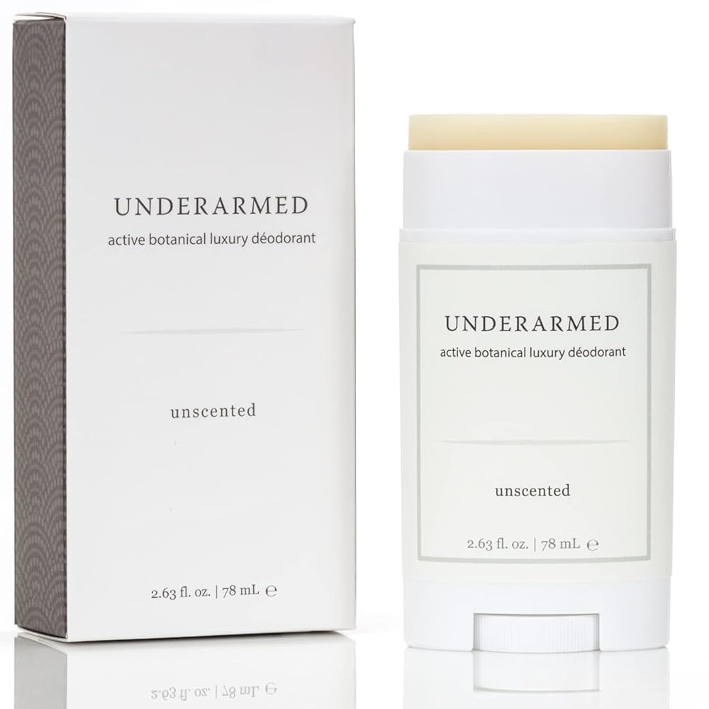 Underarmed Unscented Aluminum-Free Deodorant, Coconut + Essential Oils, Baking Soda, Raw Honey & Mineral Salt | Non-GMO Vegan Formula For Women & Men