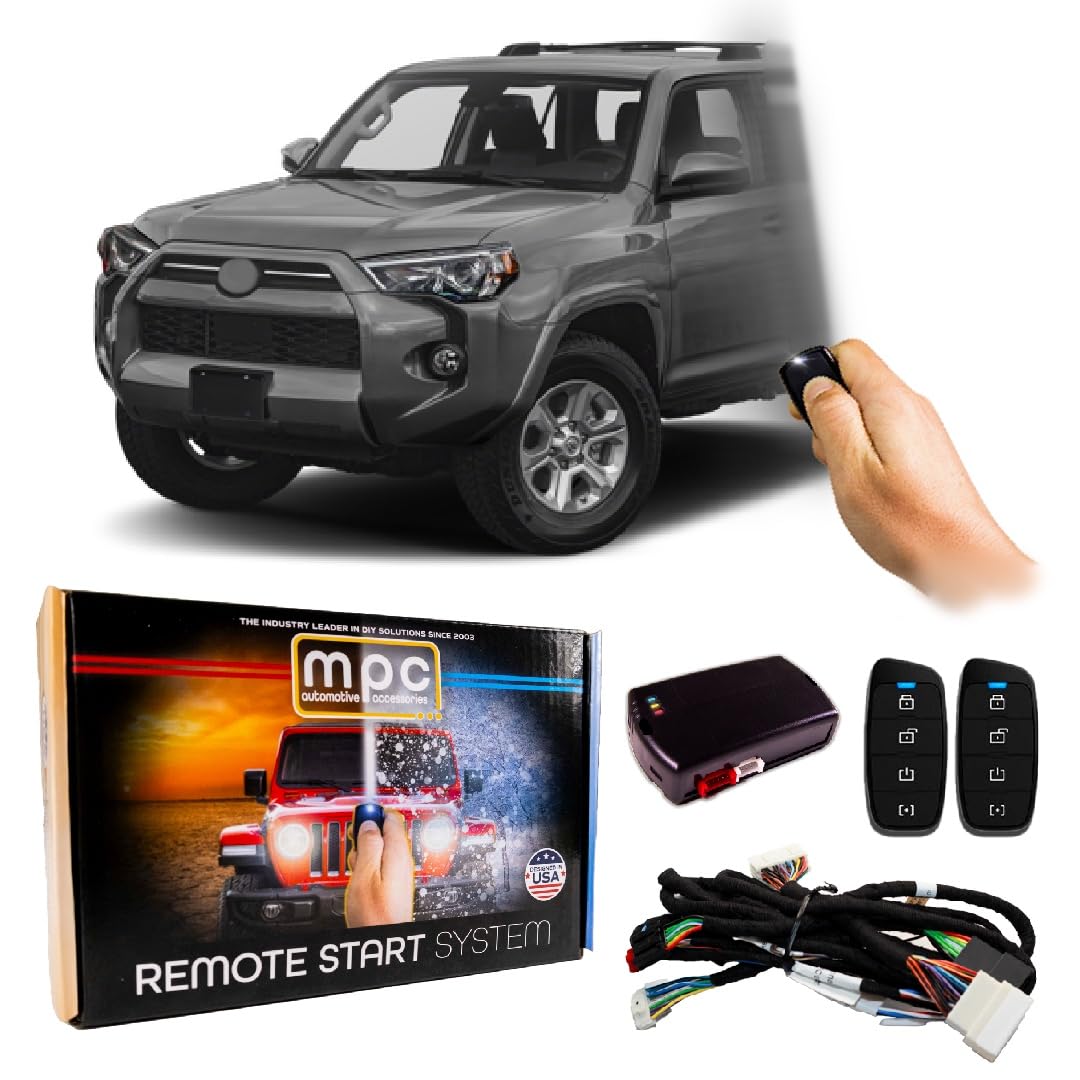 MPC Remote Start Kit Compatible with Toyota 4Runner 2022-2024 || Plug and Play || 2-Way Long Range Remotes || USA Tech Support