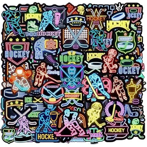 DYDSZDDYBF 120PCS Neon Ice Hockey Stickers Cover