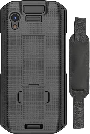 Case and Hand Strap Combo for Zebra TC21 TC26 - Black