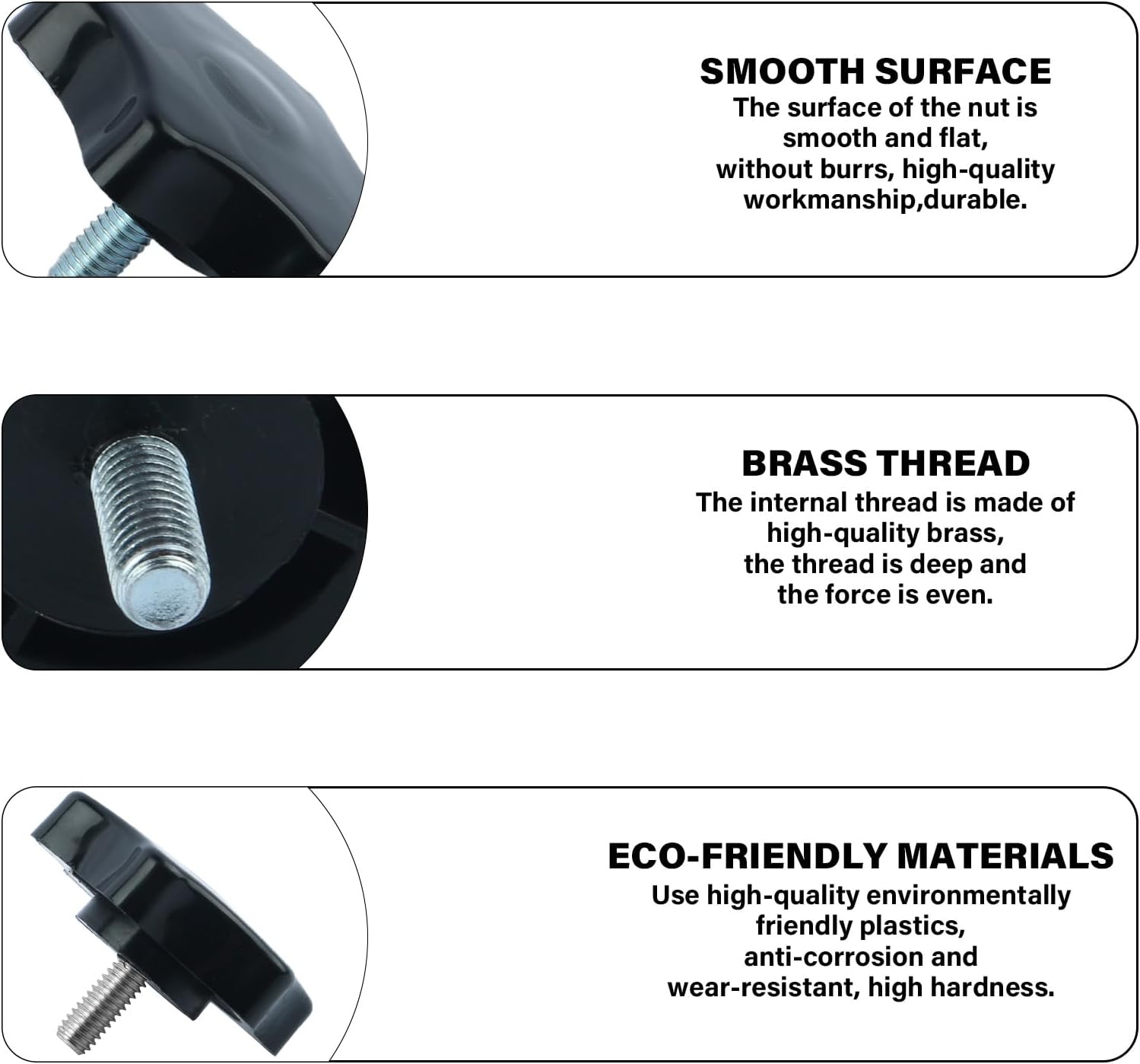 792002 Belt Cover Knob for Hustler X-ONE Super Z 5/16-18 X 3/4" Male Big Dog Lawnmower Parts 2Pack