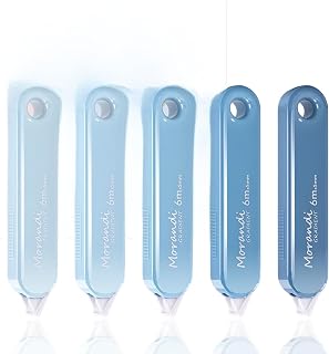 Excefore Excefore Correction Tape Set 6 meters long and 5 mm wide Brand: Excefore | Colour: Blue | Number of Items: 5 | Size: 6 meters long and 5 mm wide | Compatible material: Paper | Unit count: 1.00 Count