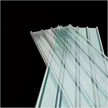 Corrugated Bitumen roof Sheet, 4/6/8/10/12/14/16/18/20Pcs Insulating Roofing Cladding,1.2 Thick Clear Roofing Panel,FRP Daylighting Panels,Rain Awning,for Sunroom Carport Greenhouse8pcs,35x67in