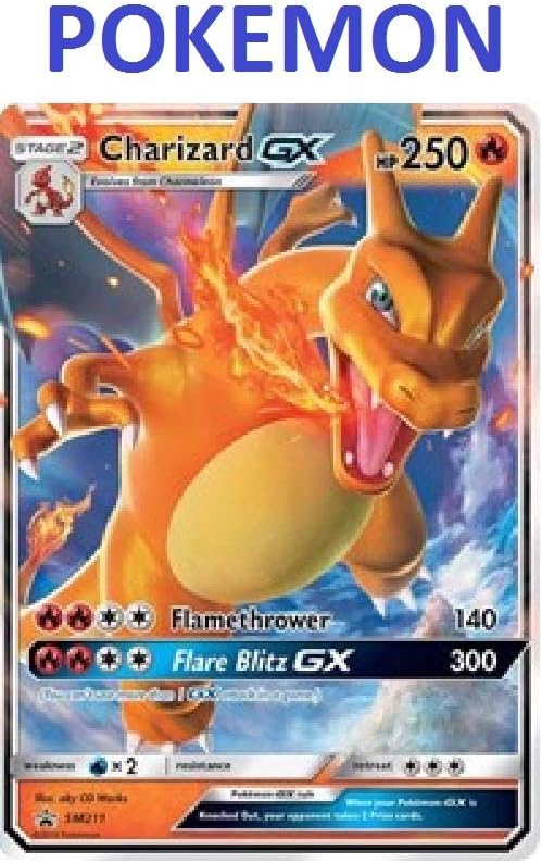 Pokémon Charizard GX - SM211 - Hidden Fates Promo Card - Holo FOIL - Near Mint/M Authentic - 1 Count