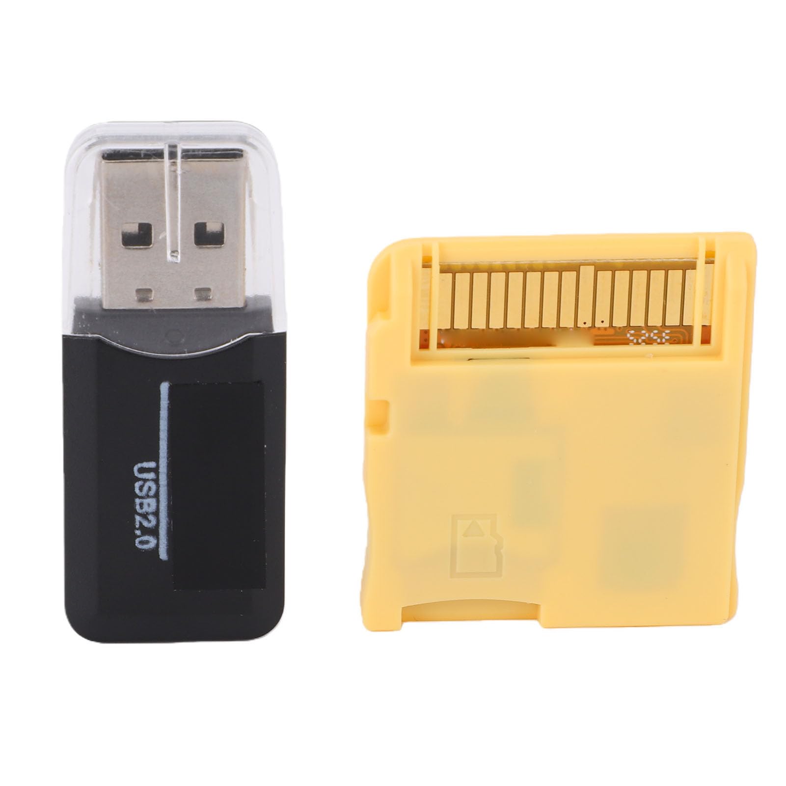 XUMIUZIY Cartouche D'adaptateur de Carte R4, Plug and Play Préchargée avec Fonction D'économie en Temps Réel pour Les Consoles 3DS 2DS XL LL MD GB GBC FC PCE DS Series, Prend en Charge la (Yellow)