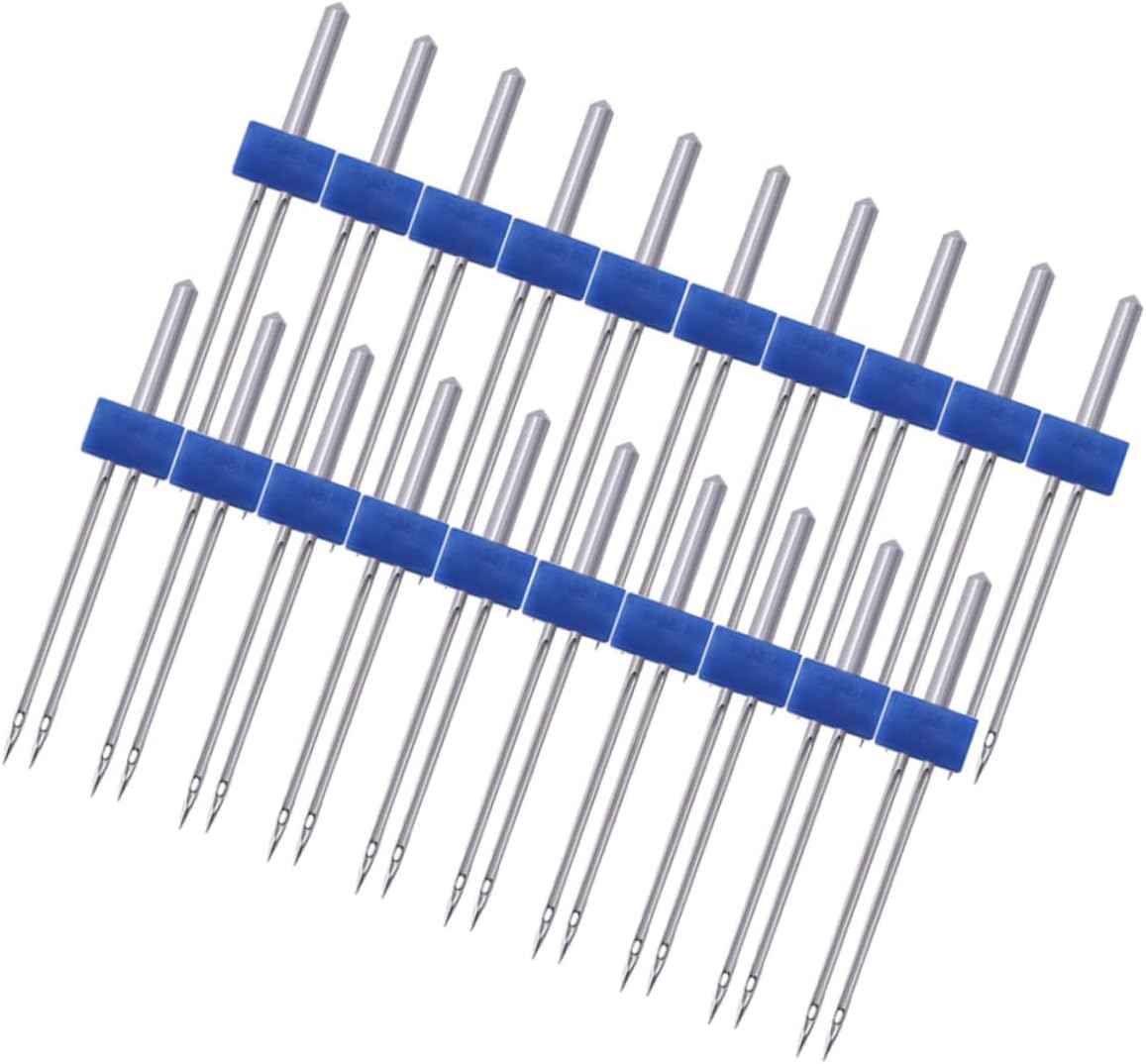 HAPINARY 1bag Embroidery Machine Needles Twin Needles for Electric Sewing Machine Compatible