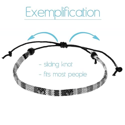 Miniatura 5 de 2x Boho Surfer Anklet Unisex - Ethno Ankle Bracelet Set of 2 Women & Men - Handmade Beach Jewelry & Festival Accessories - Waterproof & Adjustable -