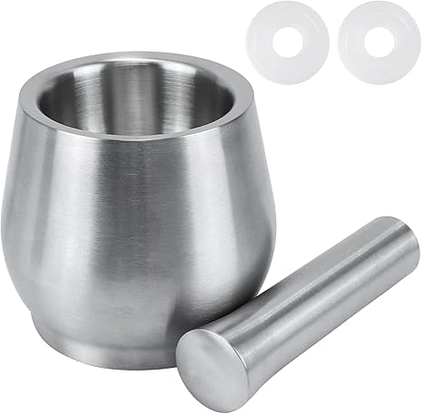 Amazon Ec Kitchen すり鉢 すりこぎ棒 セット ステンレス 蓋付き 静音 ミニ スパイスすり鉢 スパイスグラインダー 乳鉢 乳棒 スパイス 離乳食 にんにく 漢方薬 雑穀 すり鉢 すりこぎ棒 オンライン通販