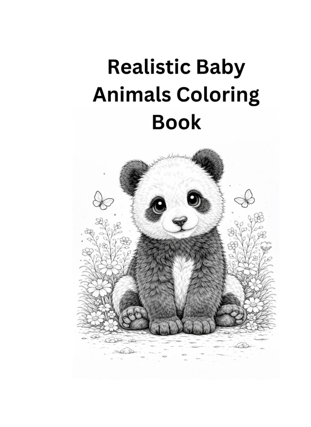 Realistic Baby Animals Coloring Book