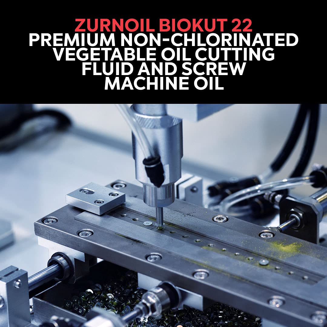 Biokut 22 Premium Non-Chlorinated Vegetable Oil Cutting Fluid and Screw Machine Oil, 55 Gallons