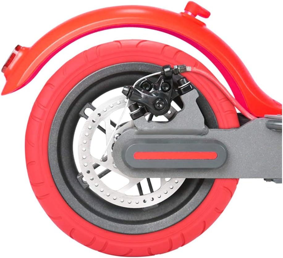 Electric Scooter Tires, 10X2.0 Anti-Slip Wear-Resistant Pneumatic Tires, Compatible with Scooters, Used to Upgrade Scooter Tires (Black) (Red)