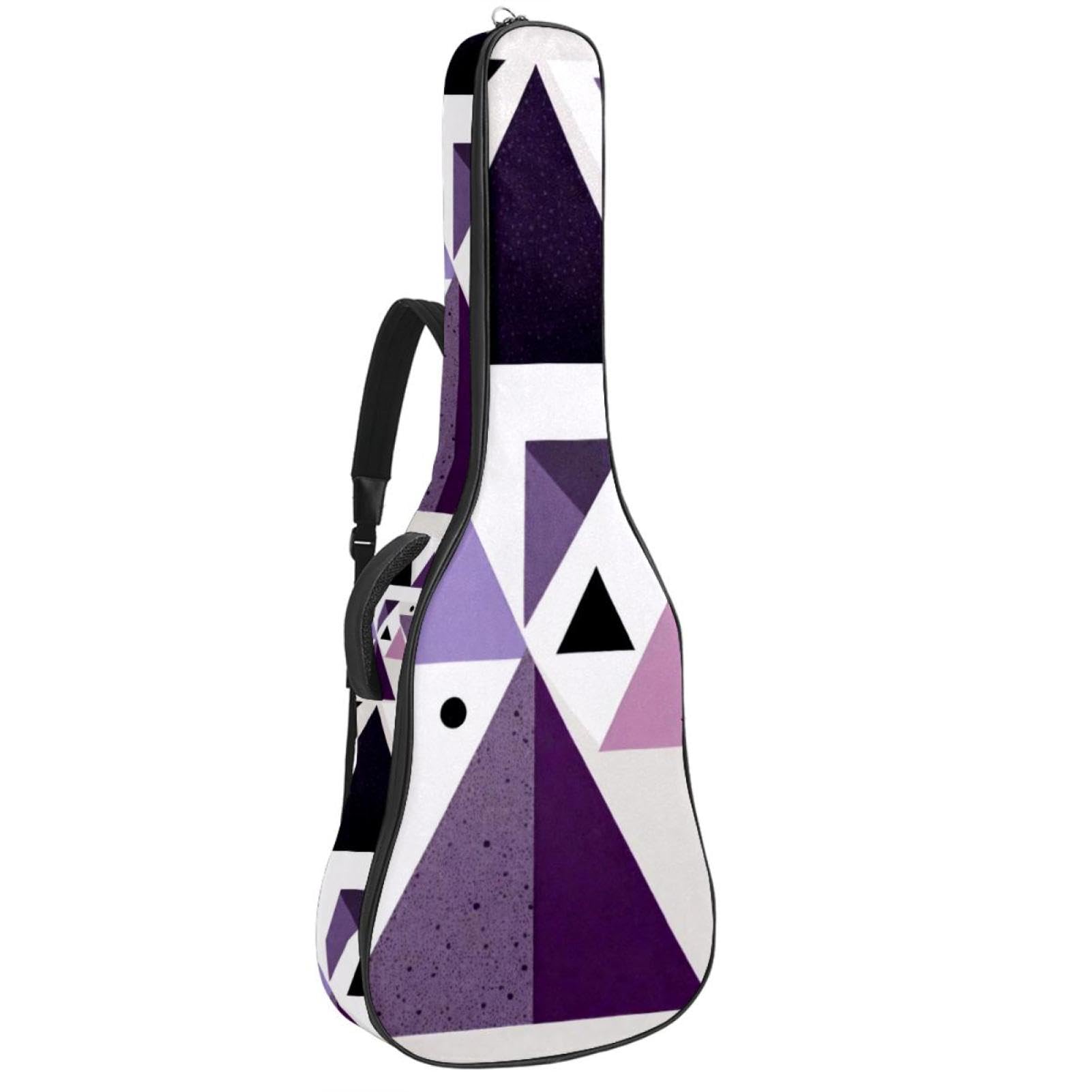 Sac de transport guitare acoustique abstrait violet multicolore - 8