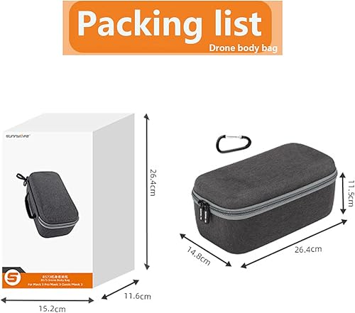 Miniatura 7 de Funda de transporte multifuncional compatible con DJI Mavic 3/3 Pro/3 Classic, para DJI RC/RC Pro/RC-N1, bolsa de almacenamiento de mano, juego