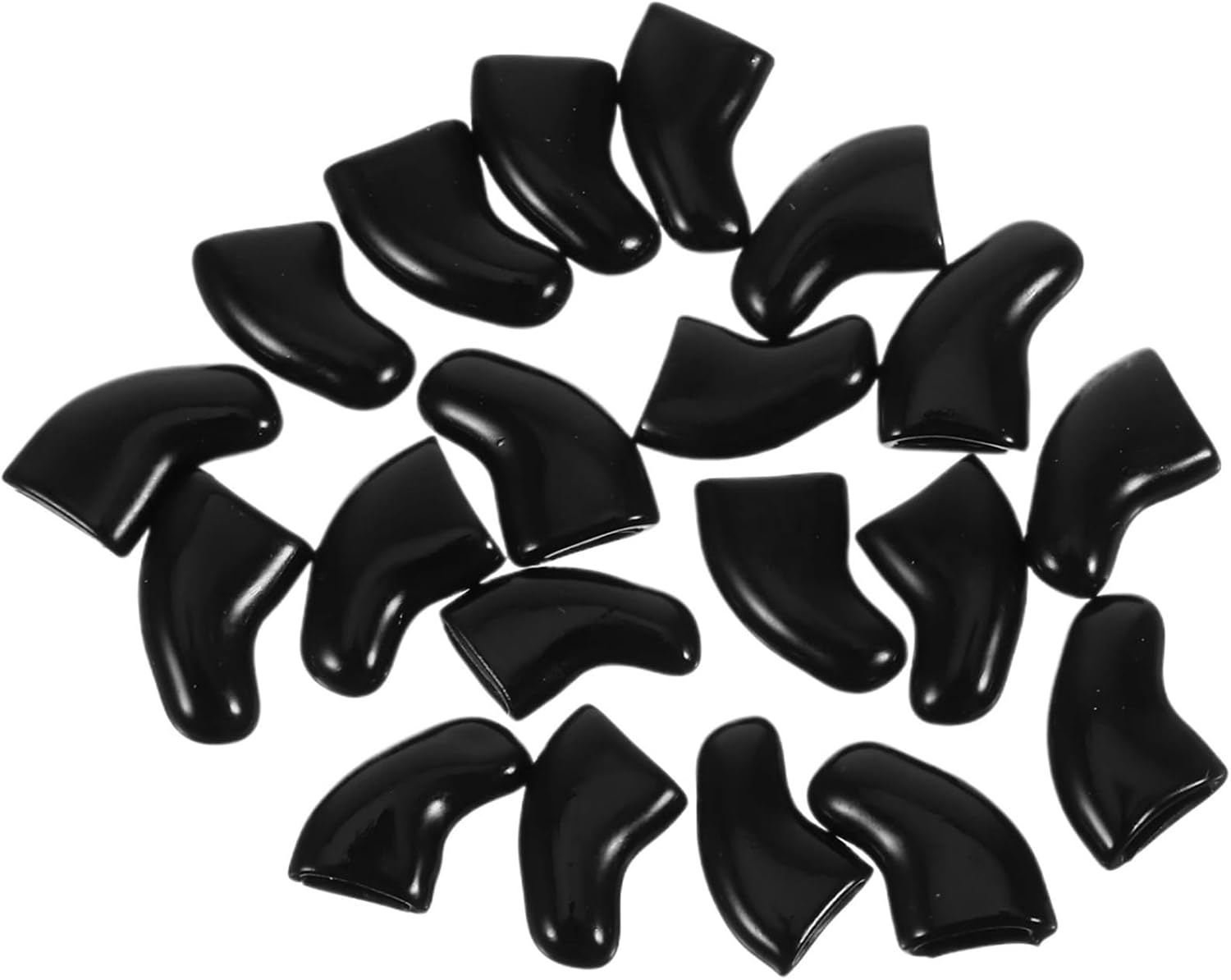Cat Nail Caps 400Pcs Cat Nail Caps Pet Claw Covers for Grooming Easy to Apply Multi-Color Scratch Protection(Black)