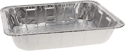 Pactiv Y6132H 1/2-Size Aluminum Steam Pans, 10 3/8 x 12 3/4 x 2 9/16 (Case of 10