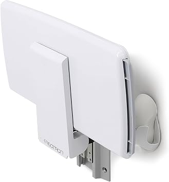 حامل لوحة مفاتيح Ergotron Neo-Flex على الحائط، صينية لوحة مفاتيح قابلة للتعديل باللون الأبيض