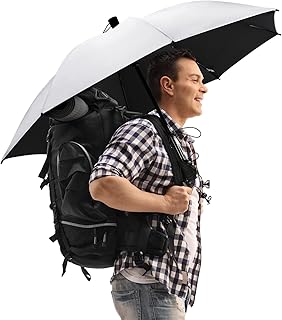 46 Inch Large Hiking Umbrella Ultralight UV Silver Reflective Full-size Trekking Backpacking Umbrella