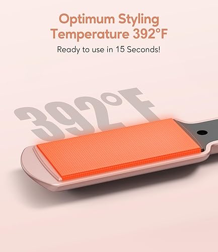 Vista 13 de FARERY Mini plancha de pelo portátil, placa más ancha de 1.5 pulgadas para cabello corto y largo, alisadores de pelo de viaje de cerámica con aceite