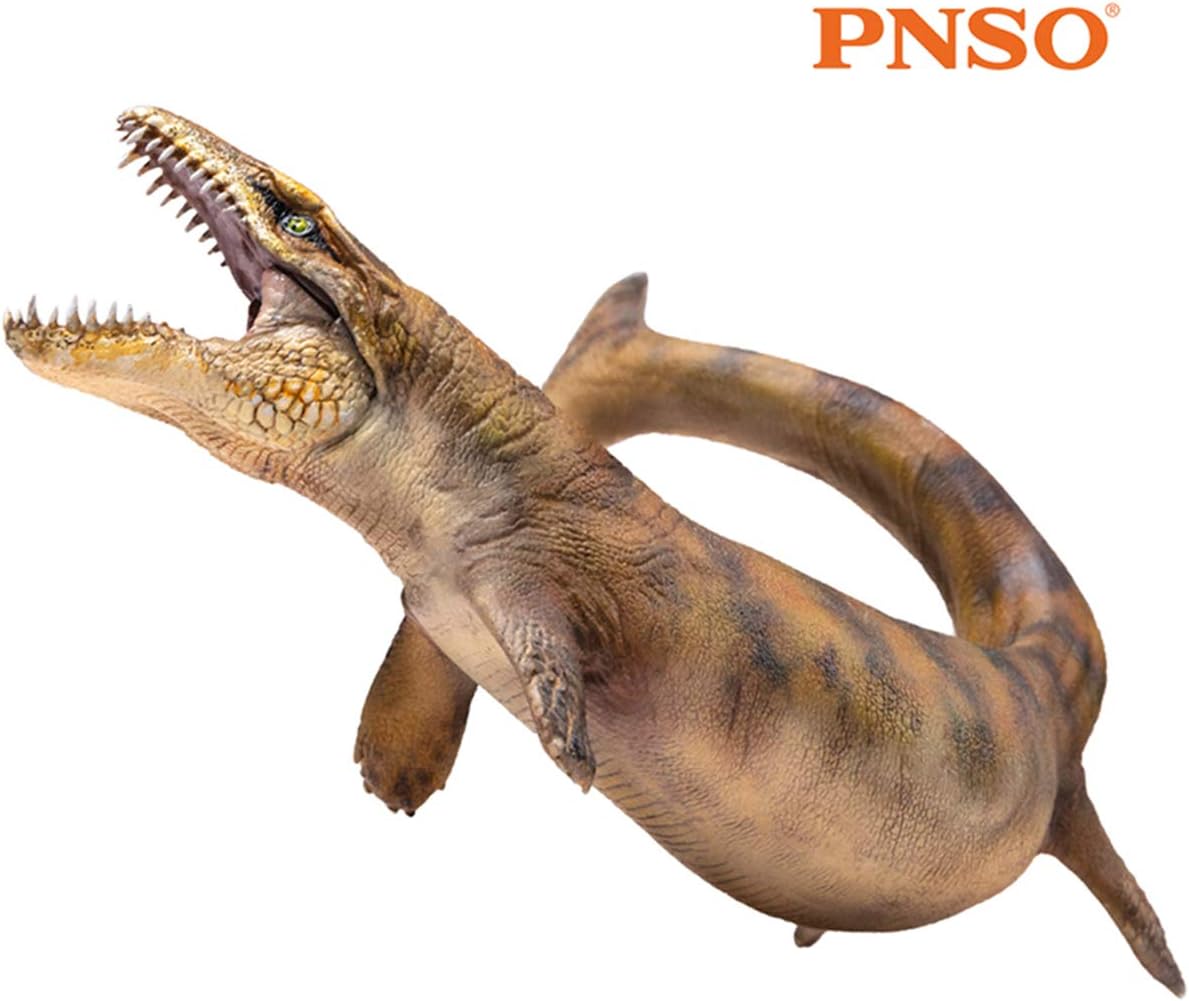 PNSO Dakosaurus Jurassic Dinosaur Ichthyosaur PVC Realistic Ocean Animal Models Educational Painted Figure Toys Dino Collector Decor Gift Birthday Party for Adult