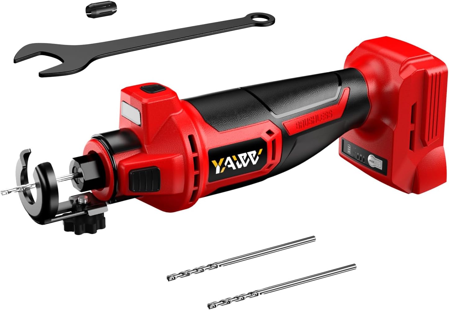 Cordless Drywall Cut-Out Tool for Milwaukee M18 Battery, 3 Speed Adjustable Brushless Rotary Saw with Up to 30000 RPM, Compact Spiral Saw Kit for Cutting Wood Drywall,Sheetrock,Wood, (Bare Tool Only)