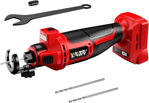 Cordless Drywall Cut-Out Tool for Milwaukee M18 Battery, 3 Speed Adjustable Brushless Rotary Saw with Up to 30000 RPM, Compact Spiral Saw Kit for Cutting Wood Drywall,Sheetrock,Wood, Bare Tool Only